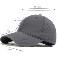 Casquette de baseball d'été personnalisable avec logo, 100 % polyester, séchage rapide, respirante, maille ajustable, style sportif