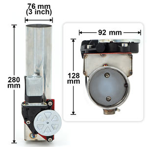 Universal <span class=keywords><strong>2</strong></span>/<span class=keywords><strong>2</strong></span>,5/<span class=keywords><strong>3</strong></span> Zoll gerade Auspuff abschaltung Edelstahl Elektrischer Auspuff mit Schalters teuerung aus geschnitten - Product Image 5