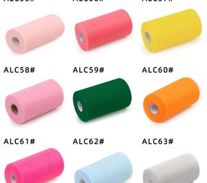 Rollos de tul de <span class=keywords><strong>6</strong></span> pulgadas por 100 yardas (300 pies) Carrete de tela Tela de cinta de tul - Product Image 1