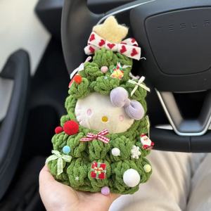 Nouvelles décorations de Noël en tissu faites à la main pour le sapin, petits cadeaux pour la voiture - Product Image 5
