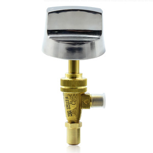 Noyau de valve avec bouton chromé, axe de 8 mm, commande d'évier de cuisine, pression moyenne, installation facile, design industriel - Product Image 1
