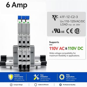 HF41F Electromechanical <b>Relay</b> 6A 250VAC SPDT With LED Indicator Socket 10Pcs - Product Image 2