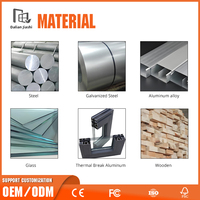Ventanas Abatibles de Aluminio con Perfil de Puente Roto, Calidad Energy Star, Precio Directo de Fábrica, para Apartamentos, Hoteles y Villas