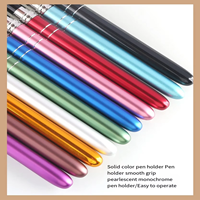 Ensemble de 10 pinceaux à ongles professionnels de haute qualité avec manche métallique coloré, pour gel, liner, peinture plate et ovale, outils de manucure pour salon