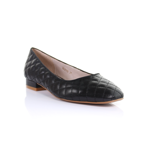 Pantofole da Ballerina classica in pelle a punta quadrata - Product Image 3