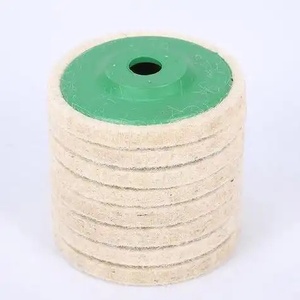 Al por mayor Discos de pulido de fieltro de lana tipo solapa para piedra, de alta dureza, 5mm de espesor, redondos y flexibles - Product Image 3