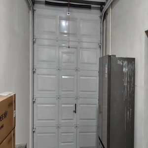 <span class=keywords><strong>Puerta</strong></span> de <span class=keywords><strong>Garaje</strong></span> Seccional Plegable Moderna de Aleación de Aluminio Blanca, Control Remoto Eléctrico, Aislamiento Térmico Automático, Seguridad - Product Image 2