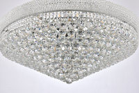 Lustre en cristal Royal Gold Empire, décoration de mariage, sur mesure, largeur 35 pouces, suspension lumineuse