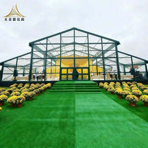 High Quality 2025 New <strong>20x40m</strong> 30x50m Large Outdoor Wedding <strong>Tent</strong> Black Aluminum Atrium <strong>Tent</strong> Structure <strong>Marquee</strong> <strong>Tent</strong> - Product Image 1