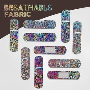 Haute Qualité OEM <span class=keywords><strong>De</strong></span> Qualité Médicale Auto-Adhésif Respirant Élastique Certifié CE Band Aid Laser Pattern Glitter Strips Wound Plaster - Product Image 2