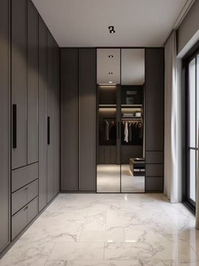 Nouvelle Armoire de Rangement Minimaliste Noire en Mélaminé pour Hommes, Personnalisable, Portable, pour <span class=keywords><strong>Dressing</strong></span> ou Penderie - Product Image 6
