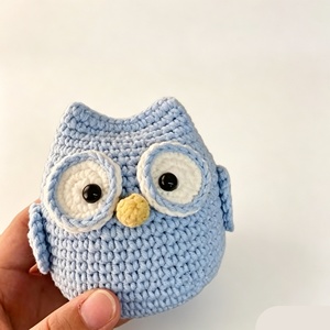 Gufo all'uncinetto Amigurumi all'ingrosso personalizzato gufo di cotone farcito con Design personalizzato - Product Image 1