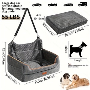 Detachable <strong>Dog</strong> Car Seat Memory Foam <strong>Dog</strong> Booster Seat <strong>Dogs</strong> Travel <strong>Bed</strong> With Thick Cushions Storage Bag For Large/medium-sized <strong>Dogs</strong> - Product Image 2