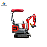 Mini-excavatrice de haute qualité avec moteur EPA/Euro 5, moteur hydraulique et plusieurs accessoires pour jardin et ferme
