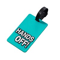 Étiquette de bagage promotionnelle à succès avec motif de dessin animé mignon imprimé UV, accessoire de voyage portable, cadeau créatif