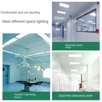 Panneau de purification plat LED à lumière propre pour plafond d'usine alimentaire de laboratoire de salle d'opération 300*1200 corps en aluminium certifié IP65 SAA