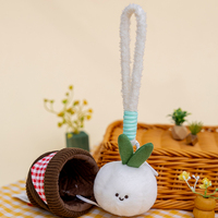 Pendentifs en peluche Ail et Gingembre, Plantes simulées, Pendentifs de sac à dos en peluche, Cadeau décoratif amusant, Jouets en peluche en forme de plante