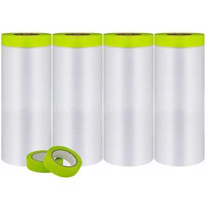 <span class=keywords><strong>Film</strong></span> de protection en plastique HDPE pré-adhésif, 2 pièces, <span class=keywords><strong>film</strong></span> de masquage anti-poussière, pour peinture automobile, largeur 5500 mm, qualité industrielle - Product Image 1