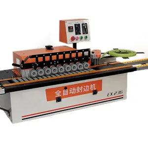 Door skin hot pressing manufacturing woodworking machinery solid wood veneer double-sided edge banding machine