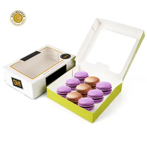 OOLIMAPACK 프로모션 발렌타인 케이크 마카롱 선물 상자 과자 포장 제과 사탕