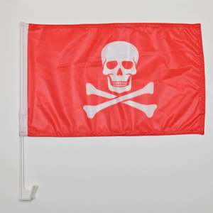 Drapeaux personnalisables avec logo imprimé numériquement, vente en gros, 30x45cm (12x18 pouces), en polyester, pour vitrine automobile, en plastique durable - Product Image 1