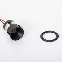VJC IP44 Mini spot encastré ultra compact 17 mm, découpe de 17 mm, en aluminium, faible UGR, Nice Ever Beam Curve Micro Fixed Spot