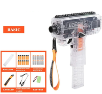 Pistola de Juguete Eléctrica de Exterior, Tipo Subfusil, con Balas Suaves de EVA, Disparo Rápido, con Dardos