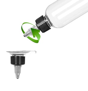 Échantillon GRATUIT Flacon applicateur transparent en plastique pour huile capillaire, 30ml, 60ml, 100ml, 150ml, avec bouchon à visser - Product Image 5