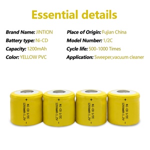 NiCd 1/2C 1200 мАч 1,2 В аккумуляторная батарея 1/2C размер 1200 мАч батарея для фонарика - Product Image 3