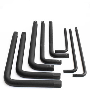 Llave Neumática de Servicio Pesado con Mango Tipo L de 3/4" de Fosfato Negro, Llave de Varilla Curva de 1" con Extensión de Mango Tipo L - Product Image 4