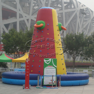 Inflatable <b>Climbing</b> <b>Wall</b> Outdoor PVC Material For Children Playground With Thickened Design - Product Image 4