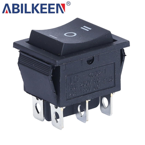 DPST ON-OFF-ON <strong>Rocker</strong> <strong>Switch</strong> 6 Pin <strong>T120</strong> Low Profile 32.3x25.3mm <strong>20A</strong> <strong>125VAC</strong> Factory Direct Wholesale - Product Image 1