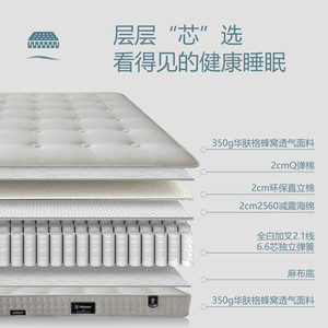 Colchón de Espuma Viscoelástica Shimes de 220 mm, Firmeza Media, con Muelles Ensacados, Diseño Contemporáneo - Product Image 3