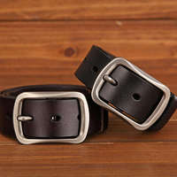 Ceinture pour homme neuve d'usine avec boucle ardillon en cuir PU doré, ceinture en cuir de vachette pour jeans, conception personnalisée OEM