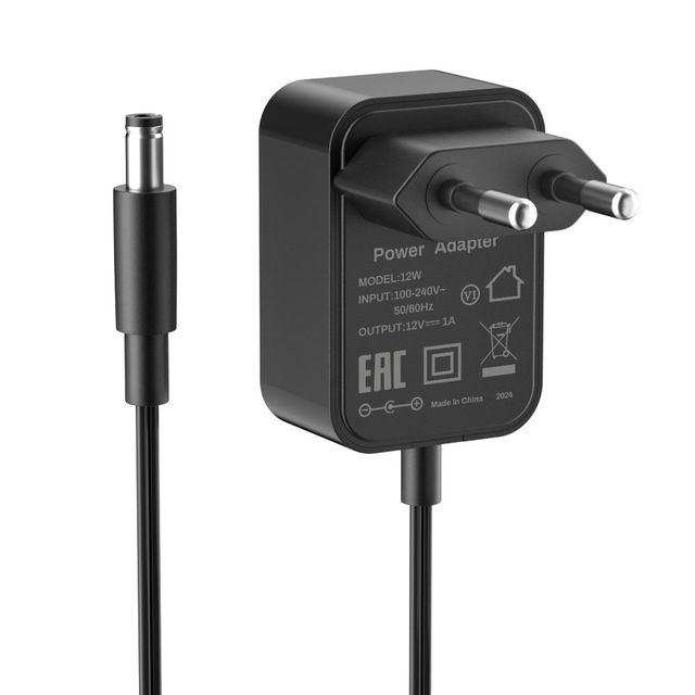 DC 12V 1A Power Adapter Wall Charger with Multi-Plug for 12V Electronics Plug-In Connection AC Output Portable Design