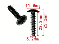 Clips métalliques automobiles fournis par l'usine chinoise, attaches métalliques pour voitures 152363