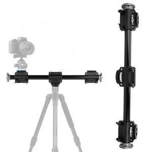 3/8 "bras de barre transversale de trépied vertical en aluminium pour caméra 4 têtes support de montage de bras croisé <span class=keywords><strong>Studio</strong></span> de photographie professionnel - Product Image 1