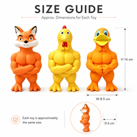 Jouets pour chiens en caoutchouc naturel qui couinent, lot de 3 jouets à mâcher pour animaux, pour chiot, jeu interactif