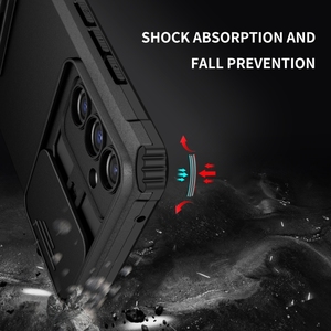 Étui de téléphone mobile au prix d'usine pour Samsung <span class=keywords><strong>Galaxy</strong></span> A34 <span class=keywords><strong>5G</strong></span> A54 A14 <span class=keywords><strong>S20FE</strong></span> A23, support stéréoscopique, <span class=keywords><strong>coque</strong></span> de téléphone avec protection coulissante pour l'appareil photo - Product Image 4