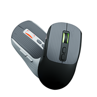 Mouse nirkabel optik 2.4Ghz portabel, Mouse Gaming BT portabel kualitas tinggi, USB/antarmuka tipe-c 7 tombol, Mouse nirkabel ergonomis kedua tangan