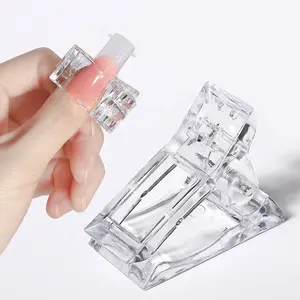 Hot Selling Poly Gel Finger Nail Extension Manicure Nail Art Tool Gel Quick Building Nail Tips Clip
