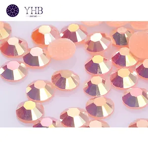 YHB chine haut artisanat cristal Hotfix strass couleur vive et brillant Flatback strass pour ongles vêtements décoration