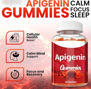 Gomitas de Apigenina OEM de 150 mg con Extracto de Manzanilla, Flavonoides, <span class=keywords><strong>Bioflavonoides</strong></span> y Polifenoles, Suplemento para la Relajación y el Apoyo a la Calma - Product Image 3