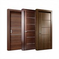 Porte en mélamine de style moderne 2026 |   Porte stratifiée à texture bois 3D |   Porte décorative haut de gamme pour hôtels et maisons