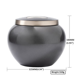 Современные индивидуальные урны для кремации животных из цинкового сплава доступны в различных цветах гробы и памятники для праха - Product Image 2