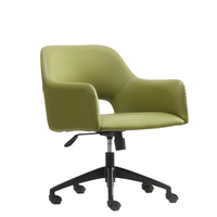 Fauteuil pivotant pour l'hôtellerie, réglable en hauteur, rembourré en PU, chaise de bureau pour hôtel, bureau d'affaires, salle de conférence