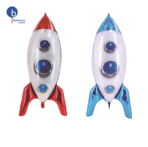 Hot bán 32 inch bán buôn bên nhà cung cấp không gian Tên lửa hình Helium lá bóng cho sinh nhật trang trí - Product Image 1