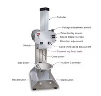 Commerciële elektrische jonge kokosnootschiller automatische fruit- en groenteschilmachine voor India en Maleisië