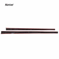 Faldones Laterales Karbel Kb de Fibra de Carbono Seca con Acabado Brillante para BMW Serie 3 LCI G20 325i 330i 340i M Sport 2019-2023