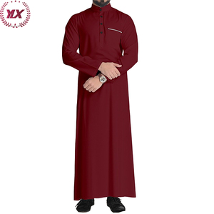 Vente en Gros Thobes Musulmans Islamiques Traditionnels Jubbah Qamis pour Hommes 2023 Vente en Gros Kaftan Arabe de Haute Qualité - Product Image 4
